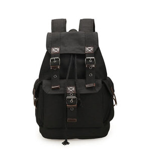 Vintage canvas backpack