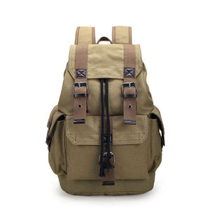 Vintage canvas backpack